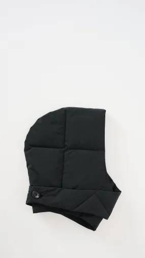 Wadded Hood in Jet Black