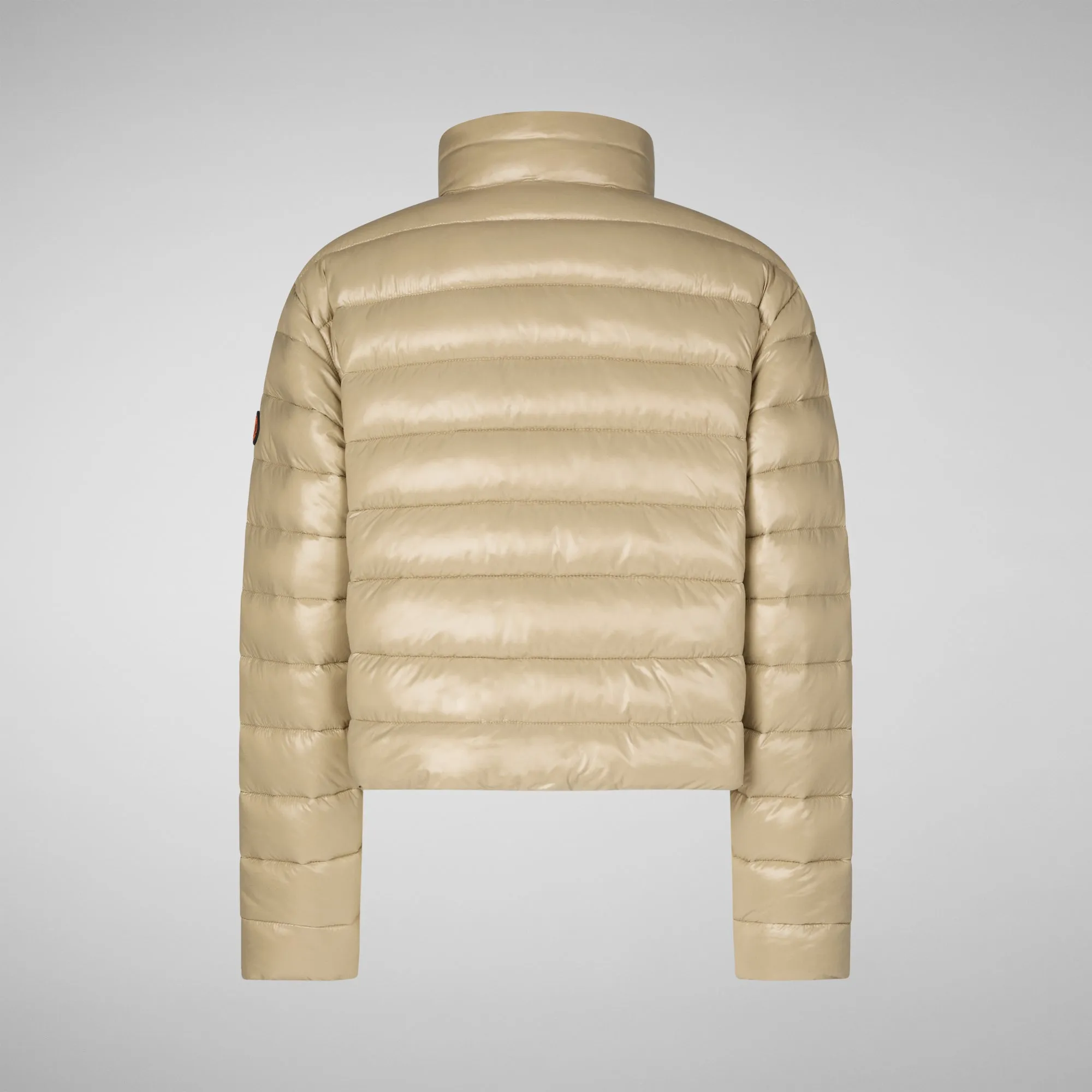 Women's animal free Puffer myra in wood beige