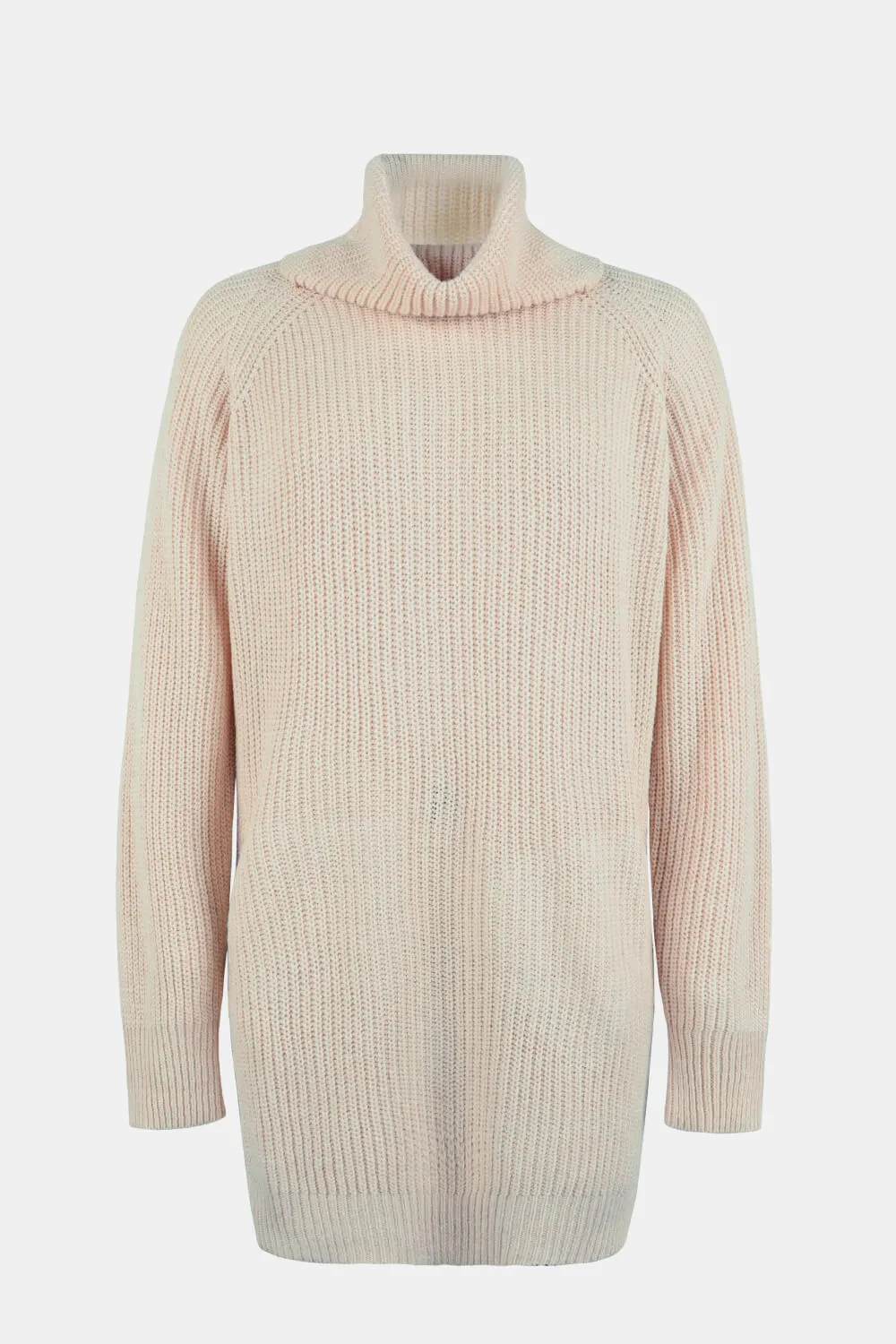 Womens Turtleneck Sweater Dress with Pockets (S-XL)