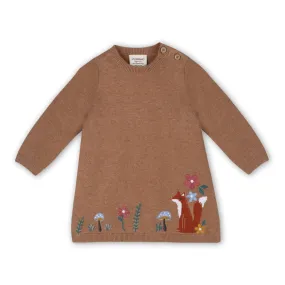 Woodland Fox Organic Cotton Sweater Dress