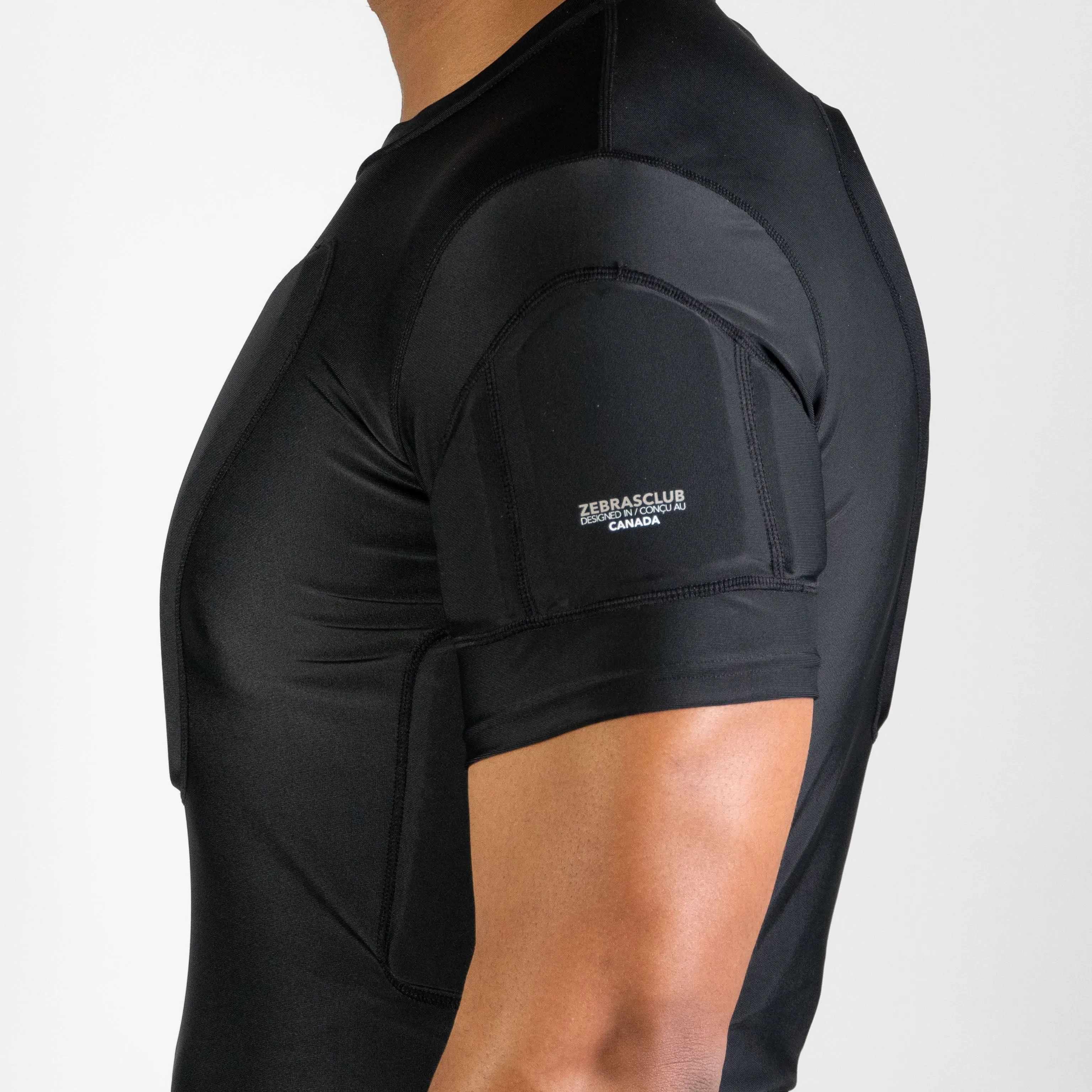 ZPS1 HOCKEY REFEREE COMPRESSION PADDED SHIRT